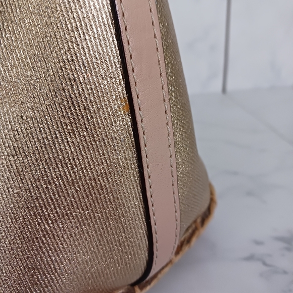 Kate Spade Gold Capri Espadrille Maise Mixedmedia Satchel - Picture 16 of 16